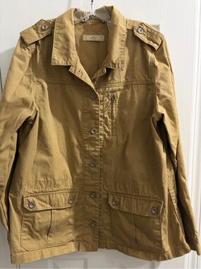 Levi's Women's Khaki Utility Jacket with Epaulets